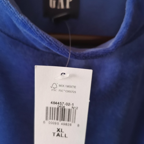 GAP Mockneck Velour Bodysuit - (XL Tall) - Picture 9 of 11